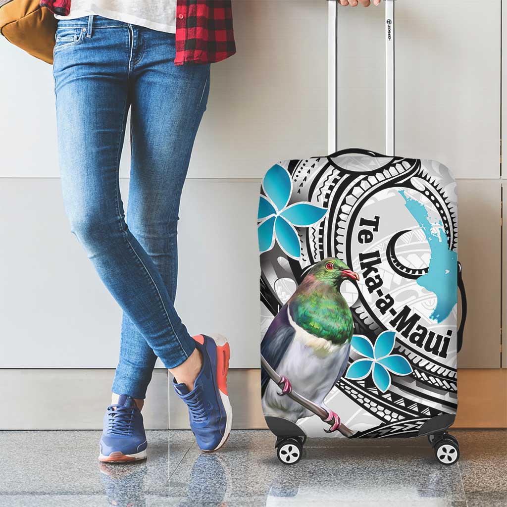 Aotearoa Te Ika-a-Maui Luggage Cover South Island Kekeru Maori Koru