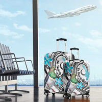 Aotearoa Te Ika-a-Maui Luggage Cover South Island Kekeru Maori Koru