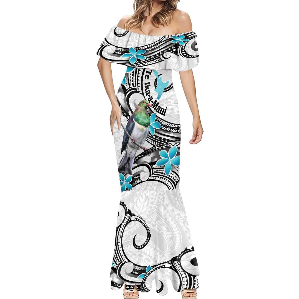 Aotearoa Te Ika-a-Maui Mermaid Dress South Island Kekeru Maori Koru