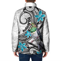 Aotearoa Te Ika-a-Maui Padded Jacket South Island Kekeru Maori Koru LT14 - Polynesian Pride