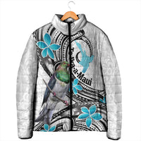 Aotearoa Te Ika-a-Maui Padded Jacket South Island Kekeru Maori Koru LT14 - Polynesian Pride