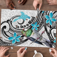 Aotearoa Te Ika-a-Maui Puzzle South Island Kekeru Maori Koru LT14 - Polynesian Pride