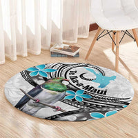 Aotearoa Te Ika-a-Maui Round Carpet South Island Kekeru Maori Koru LT14 - Polynesian Pride
