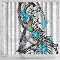 Aotearoa Te Ika-a-Maui Shower Curtain South Island Kekeru Maori Koru LT14 - Polynesian Pride