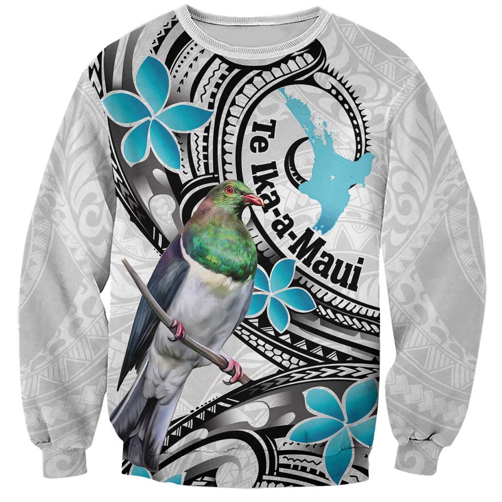 Aotearoa Te Ika-a-Maui Sweatshirt South Island Kekeru Maori Koru