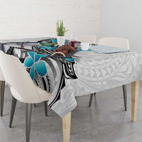 Aotearoa Te Ika-a-Maui Tablecloth South Island Kekeru Maori Koru