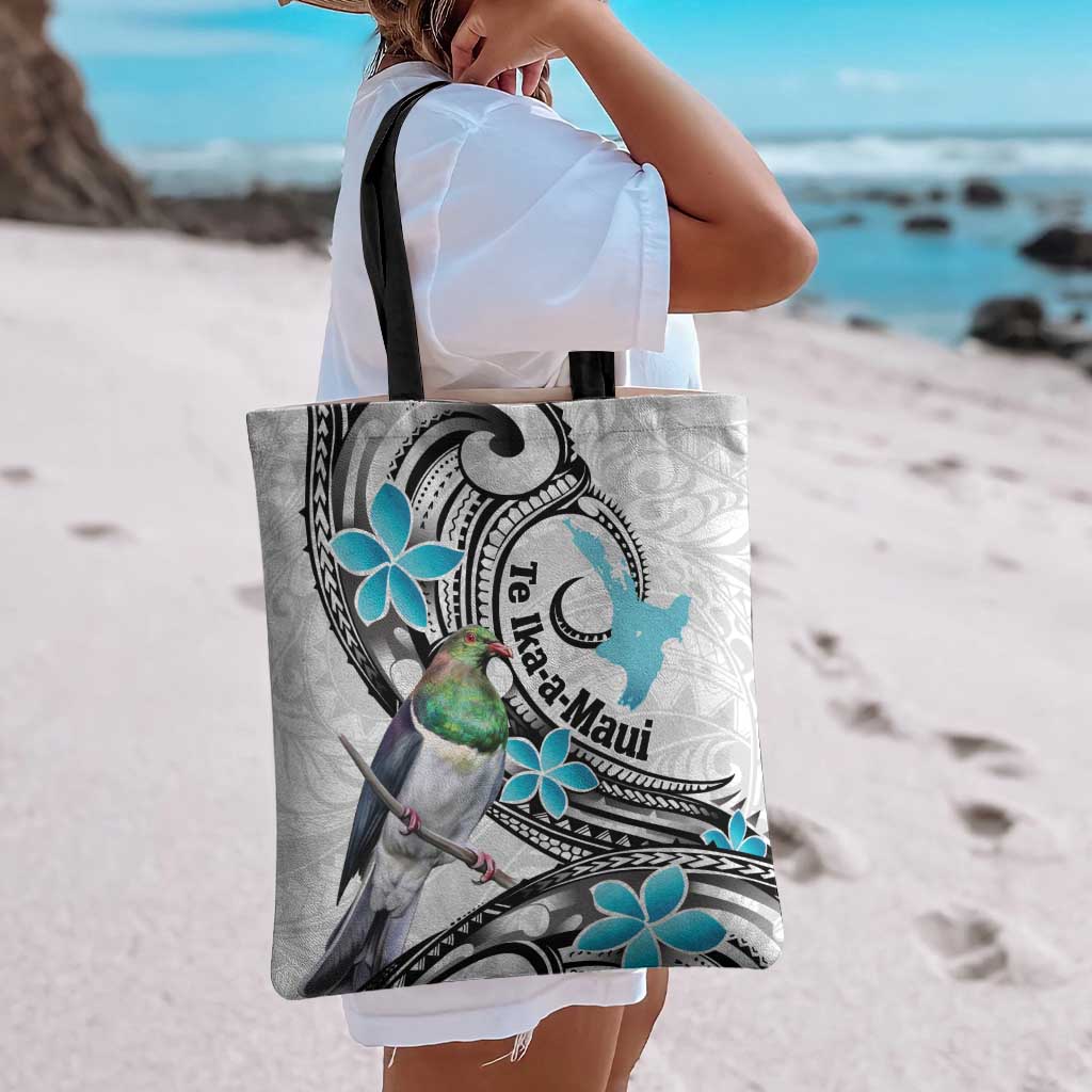 Aotearoa Te Ika-a-Maui Tote Bag South Island Kekeru Maori Koru - Polynesian Pride