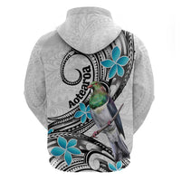 Aotearoa Te Ika-a-Maui Zip Hoodie South Island Kekeru Maori Koru LT14 - Polynesian Pride
