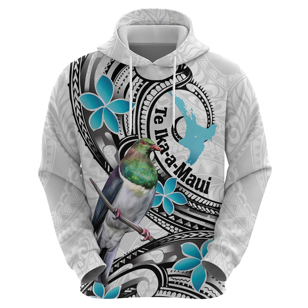 Aotearoa Te Ika-a-Maui Zip Hoodie South Island Kekeru Maori Koru LT14 - Polynesian Pride