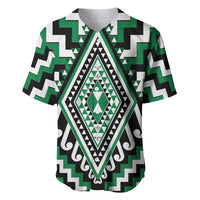 Green Aotearoa Taniko Poutama Patikitiki Baseball Jersey