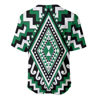 Green Aotearoa Taniko Poutama Patikitiki Baseball Jersey