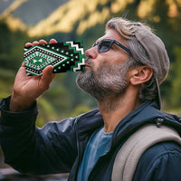 Green Aotearoa Taniko Poutama Patikitiki 4 in 1 Can Cooler Tumbler