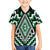 Green Aotearoa Taniko Poutama Patikitiki Family Matching Long Sleeve Bodycon Dress and Hawaiian Shirt