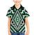 Green Aotearoa Taniko Poutama Patikitiki Family Matching Mermaid Dress and Hawaiian Shirt