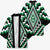 Green New Zealand Taniko Poutama Patikitiki Kimono - Polynesian Pride