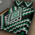 Green Aotearoa Taniko Poutama Patikitiki Quilt Bed Set