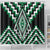 Green Aotearoa Taniko Poutama Patikitiki Shower Curtain