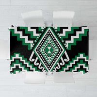 Green Aotearoa Taniko Poutama Patikitiki Tablecloth