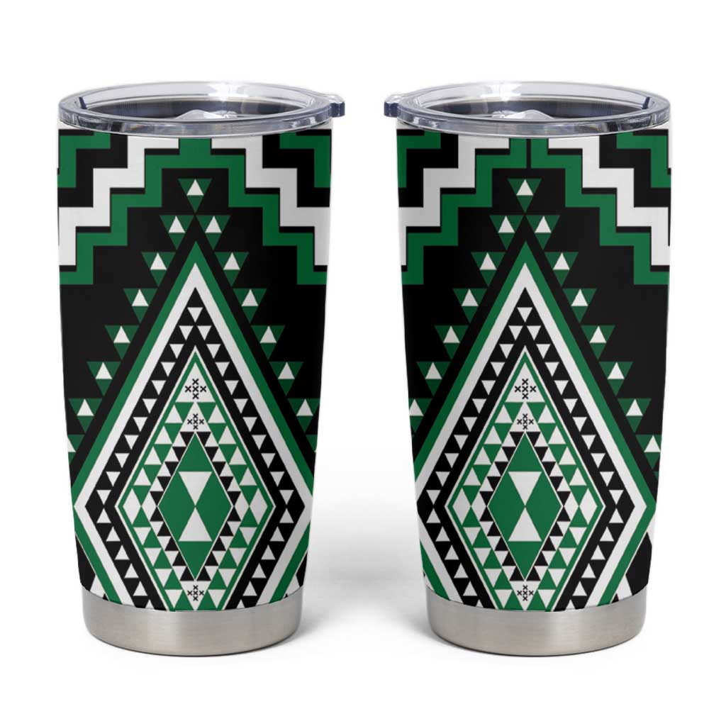 Green Aotearoa Taniko Poutama Patikitiki Tumbler Cup