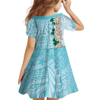 Cook Islands Tiare Maori With Conch Shell Family Matching Mermaid Dress and Hawaiian Shirt Pasifika Fest Polynesian Tattoo Turquoise LT14 - Polynesian Pride