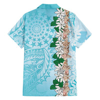 Cook Islands Tiare Maori With Conch Shell Hawaiian Shirt Pasifika Fest Polynesian Tattoo Turquoise LT14 - Polynesian Pride