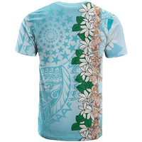 Cook Islands Tiare Maori With Conch Shell T Shirt Pasifika Fest Polynesian Tattoo Turquoise