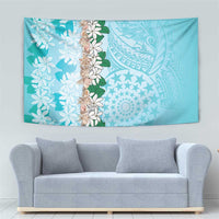 Cook Islands Tiare Maori With Conch Shell Tapestry Pasifika Fest Polynesian Tattoo Turquoise