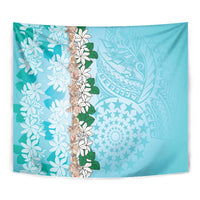 Cook Islands Tiare Maori With Conch Shell Tapestry Pasifika Fest Polynesian Tattoo Turquoise