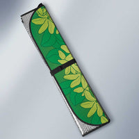 Cook Islands Tiare Maori With Conch Shell Auto Sun Shade Pasifika Fest Polynesian Tattoo Green LT14 - Polynesian Pride