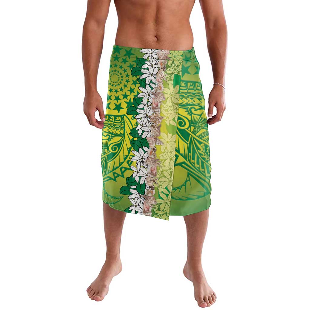 Cook Islands Tiare Maori With Conch Shell Lavalava Pasifika Fest Polynesian Tattoo Green