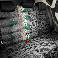 Cook Islands Tiare Maori With Conch Shell Back Car Seat Cover Pasifika Fest Polynesian Tattoo Black