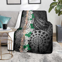 Cook Islands Tiare Maori With Conch Shell Blanket Pasifika Fest Polynesian Tattoo Black