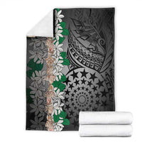 Cook Islands Tiare Maori With Conch Shell Blanket Pasifika Fest Polynesian Tattoo Black