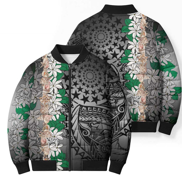 Home / Products / Cook Islands Tiare Maori With Conch Shell Bomber ...