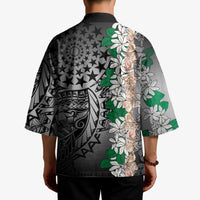 Cook Islands Tiare Maori With Conch Shell Kimono Pasifika Fest Polynesian Tattoo Black