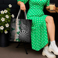 Cook Islands Tiare Maori With Conch Shell Tote Bag Pasifika Fest Polynesian Tattoo Black