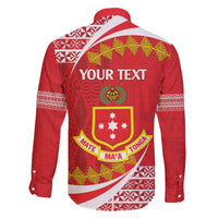 Personalised Kolisi Tonga College Atele Family Matching Short Sleeve Bodycon Dress and Hawaiian Shirt Mate Maa Tonga 142 Years Anniversary
