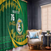 Personalised Tonga Liahona-Saineha High School Window Curtain Happy 76 Years Anniversary LT14 - Polynesian Pride