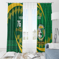 Personalised Tonga Liahona-Saineha High School Window Curtain Happy 76 Years Anniversary LT14 - Polynesian Pride