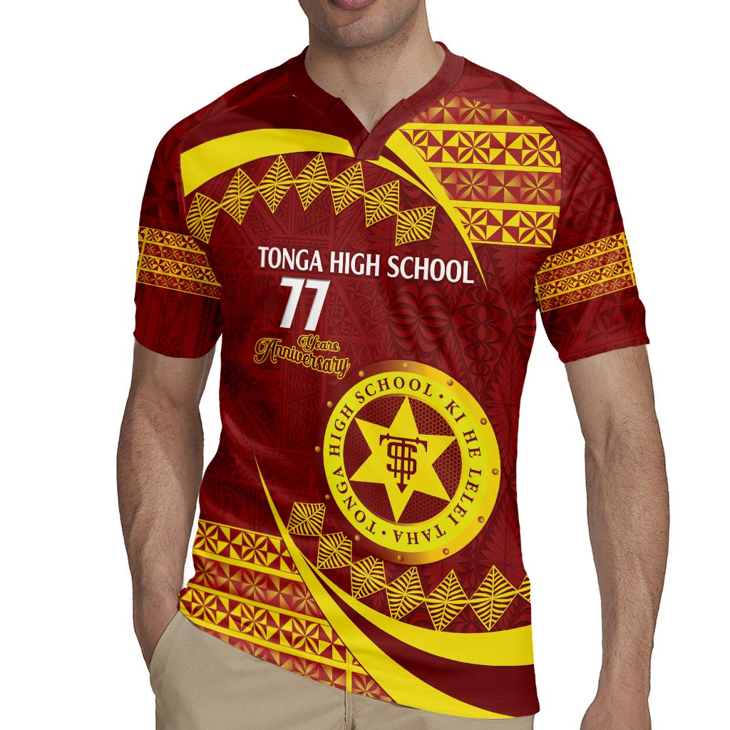 Personalised Tonga High School Rugby Jersey Happy 77 Years Anniversary