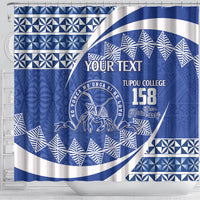 Personalised Tonga Tupou College Toloa Shower Curtain Happy 158 Years Anniversary