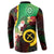 Long God Yumi Stanap Vanuatu Button Sweatshirt Tropical Flowers Aboriginal Pattern
