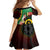 Long God Yumi Stanap Vanuatu Family Matching Off Shoulder Maxi Dress and Hawaiian Shirt Tropical Flowers Aboriginal Pattern