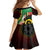 Long God Yumi Stanap Vanuatu Family Matching Summer Maxi Dress and Hawaiian Shirt Tropical Flowers Aboriginal Pattern