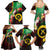 Long God Yumi Stanap Vanuatu Family Matching Summer Maxi Dress and Hawaiian Shirt Tropical Flowers Aboriginal Pattern
