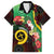 Long God Yumi Stanap Vanuatu Family Matching Summer Maxi Dress and Hawaiian Shirt Tropical Flowers Aboriginal Pattern