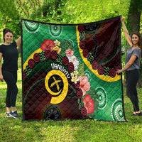 Long God Yumi Stanap Vanuatu Quilt Tropical Flowers Aboriginal Pattern