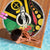 Tamtam Drum Vanuatu Beach Blanket Boar Tusk Aboriginal Flag Style