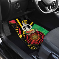 Tamtam Drum Vanuatu Car Mats Boar Tusk Aboriginal Flag Style