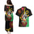 Tamtam Drum Vanuatu Couples Matching Puletasi and Hawaiian Shirt Boar Tusk Aboriginal Flag Style